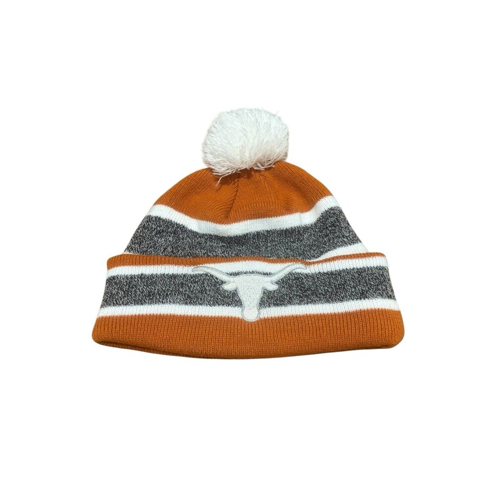 NCAA Texas Longhorns Women's One Size Winter Pom Knit Beanie